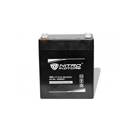 Batería de gel de plomo de Nitro 6V 4.5Ah / 20Hr NM6-4.5