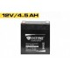Batería de gel de plomo de Nitros 12V 4.5Ah / 20Hr NM12-4.5