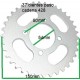 CORONA ARRASTRE 37T PITBIKE AGB