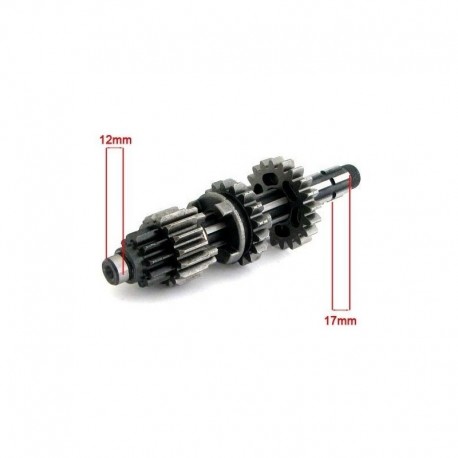 EJE PRIMARIO CAJA DE CAMBIOS YX 150CC / 160CC - 154MM / Ø12MM / Ø17MM