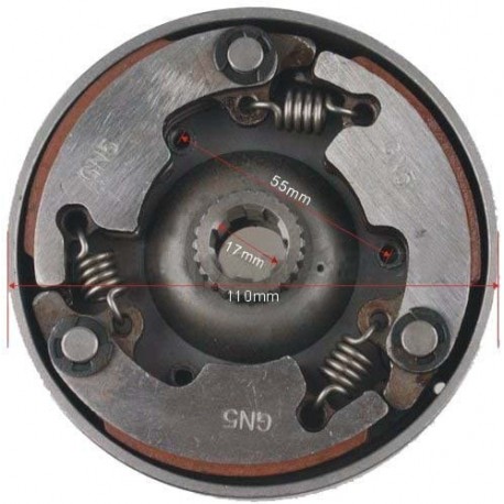 EMBRAGUE autoamatico centrifugo 50cc a 125cc