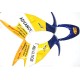 KIT DE PLASTICOS frontal y lateral POCKET BIKE GP