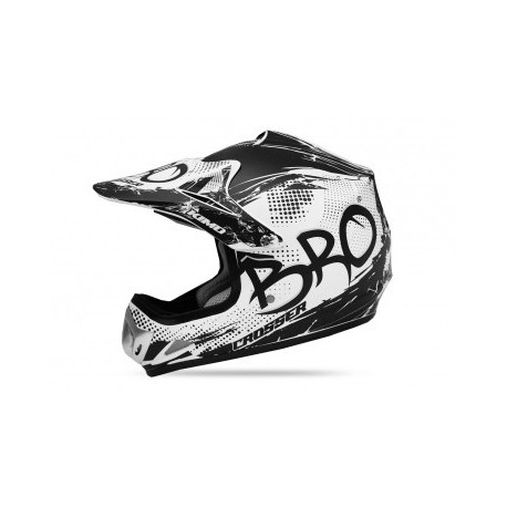 Casco Cross Bro  blanco mate  infantil