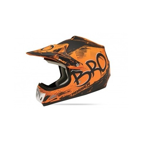 Casco Cross Bro  naranja mate  infantil