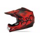 Casco Cross Bro rojo mate  infantil