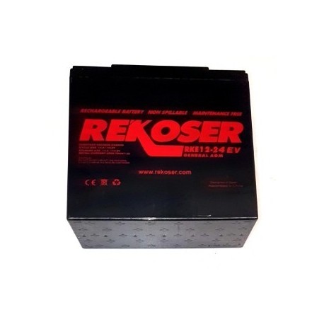 Batería REKOSER AGM Recargables 12V 24Ah GEL